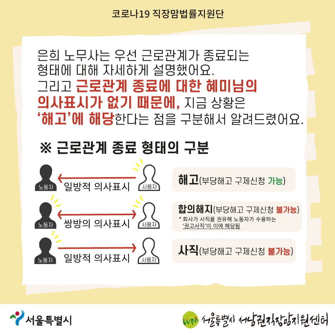 코로나19 직장맘법률지원단 2022년 10월[가족돌봄휴가 신청 후 해고당한 노동자를 지원한 사례]-04